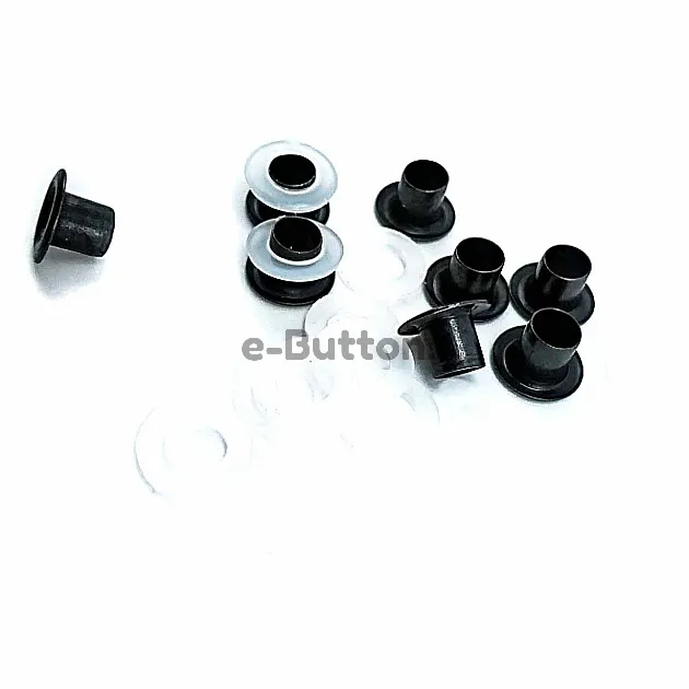 Eyelets 13/64" 10 mm (250 Pcs / Package) Silver Braas Oxide K0008