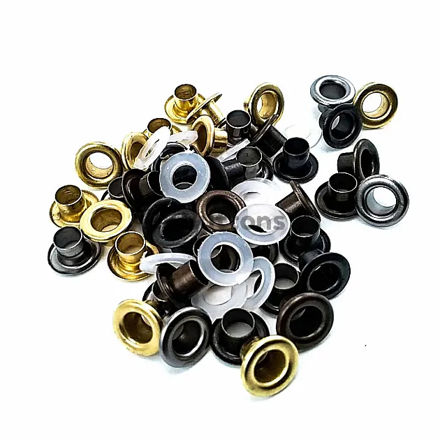 Eyelets 13/64" 10 mm (250 Pcs / Package) Silver Braas Oxide K0008