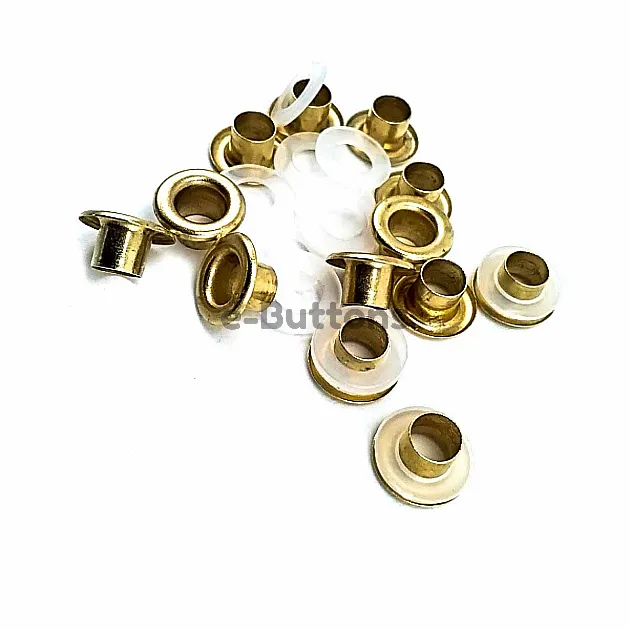 Eyelets 13/64" 10 mm (250 Pcs / Package) Silver Braas Oxide K0008