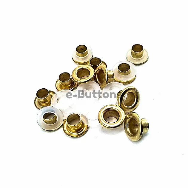 Eyelets 13/64" 10 mm (250 Pcs / Package) Silver Braas Oxide K0008