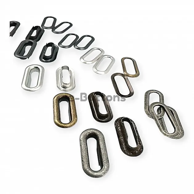 Oval Eyelet 2,5 cm Brass Metal K0012