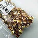 Pyramid Patterned Yellow Metal Trok 10 mm Prong Stud Four Legged (500 pcs / Package) TR0014PKS