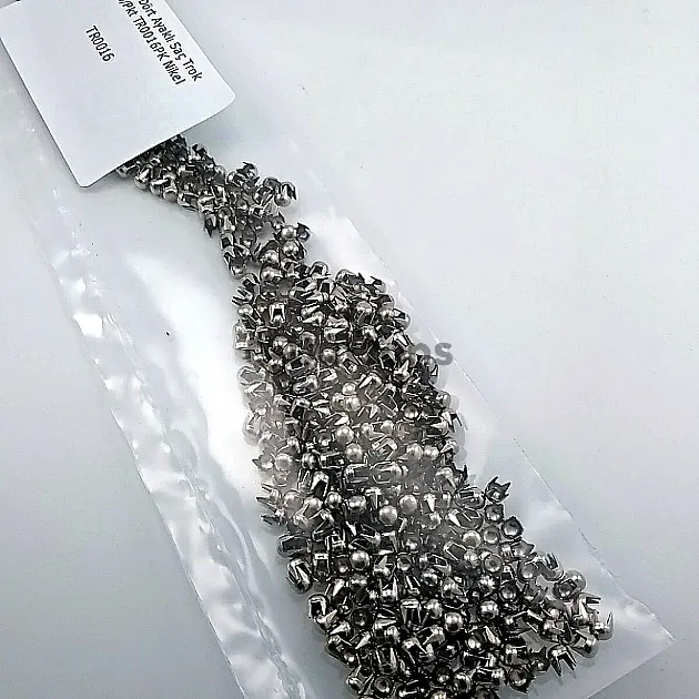Metal Trok 3,5 mm Nickel Four Legged Prong Stud (750 pcs / Package) TR0016PKN