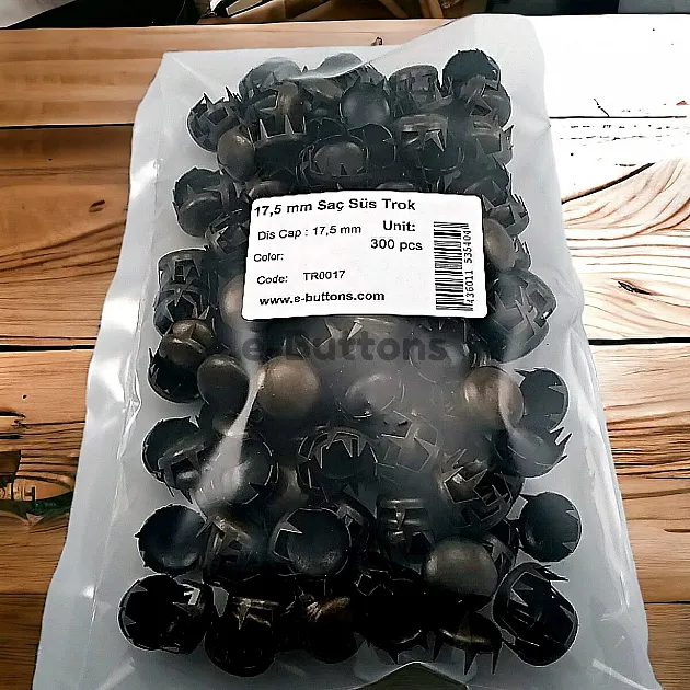Tırnaklı Trok 17. 50 mm Antik Sarı Renk Süs Saç Trok (300 Ad/Paket) TR0017PK