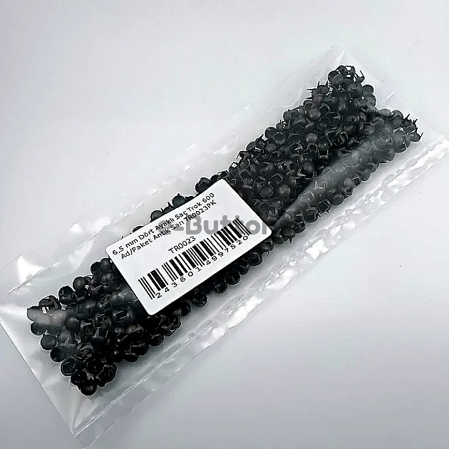 Tırnaklı Saç Trok 6,5 mm Antik Sarı Renk Süs Trok (600 Ad/Paket) TR0023PKA