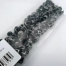 Metal Trok 9.5 mm Black Nickel Swirl Pattern Four Legged Prong Stud (290 pcs / Package) TR0030PKB