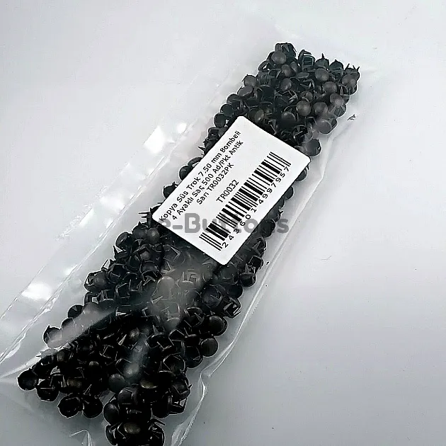 Saç Trok 7,5 mm Antik Sarı Renk Tırnaklı Süs Trok (500 Ad/Paket) TR0032PKA