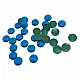 9 mm 14 size Blue Color Plastic Heating Rivet (250 pcs / Package) R0010