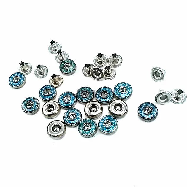Blue Design Rivet 10 mm 16 L Rhinestone  R0015