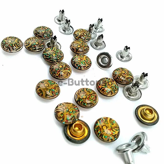 9 mm 14 boy Desenli Rivet R0016