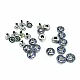 Glass Stone Blue Striped Rivet 10 mm 16 length R0020