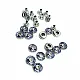 Glass Stone Blue Striped Rivet 10 mm 16 length R0020