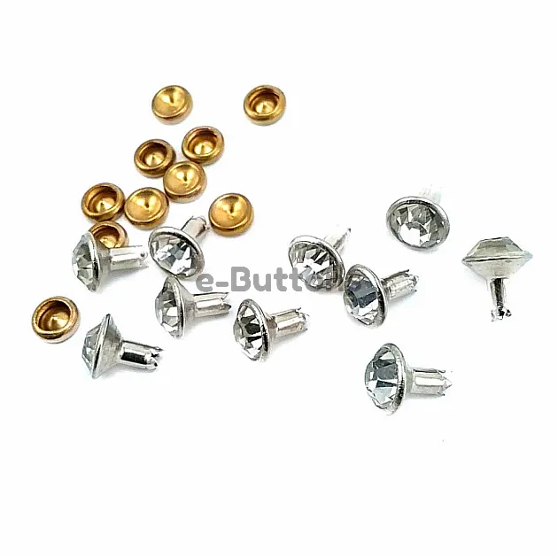 Glass Stone Plain Rivet 8 mm 12 lengthR0027 Glass Stone Plain Rivet 8 mm 12 lengthR0027