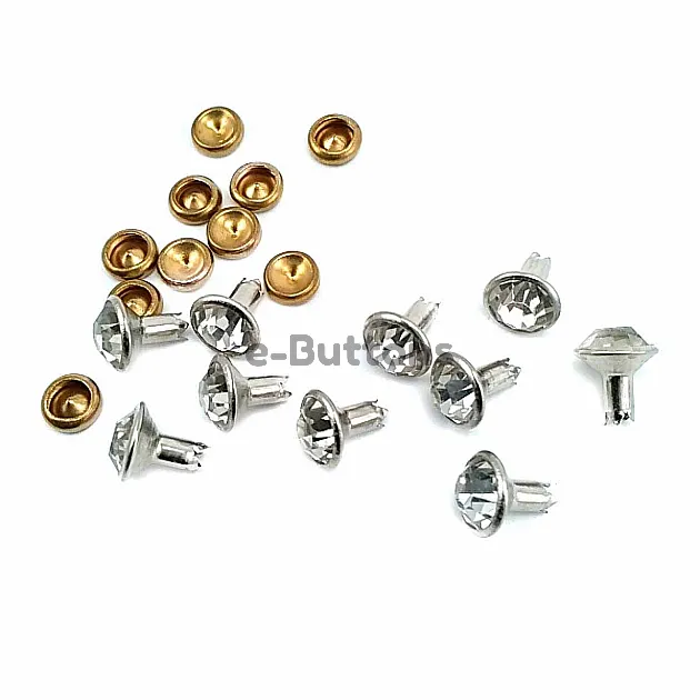 Glass Stone Plain Rivet 8 mm 12 lengthR0027 Glass Stone Plain Rivet 8 mm 12 lengthR0027