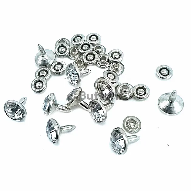 Cam Taşlı Sade Rivet 10 mm 16 boy R0029