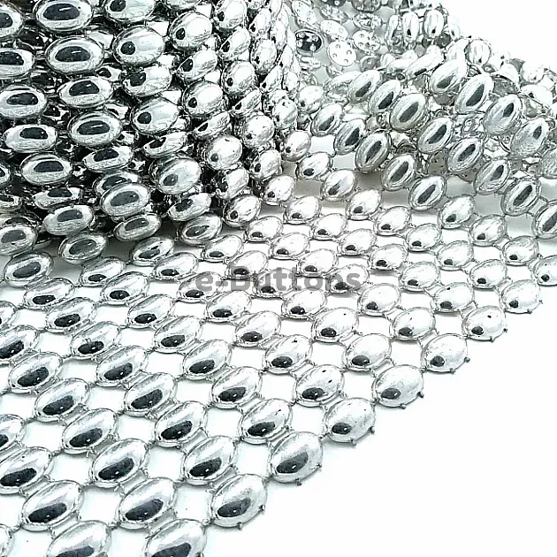 Silver Color Plastic Ribbon Ornament SRT0001 Silver Color Plastic Ribbon Ornament SRT0001
