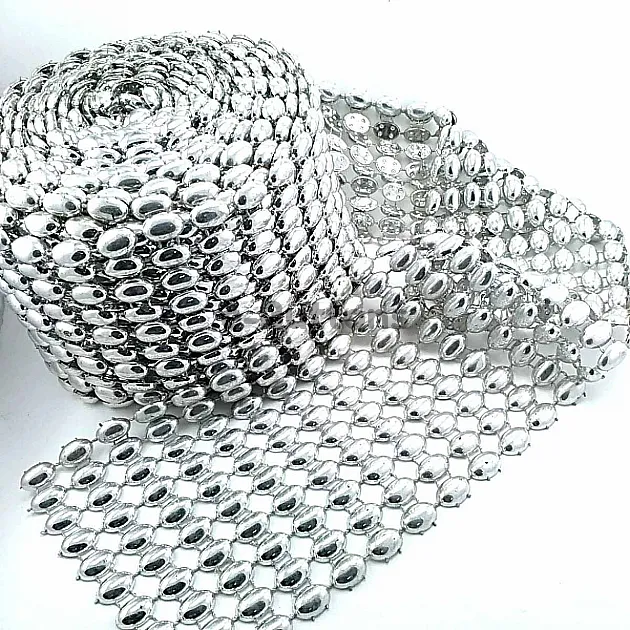 Silver Color Plastic Ribbon Ornament SRT0001 Silver Color Plastic Ribbon Ornament SRT0001