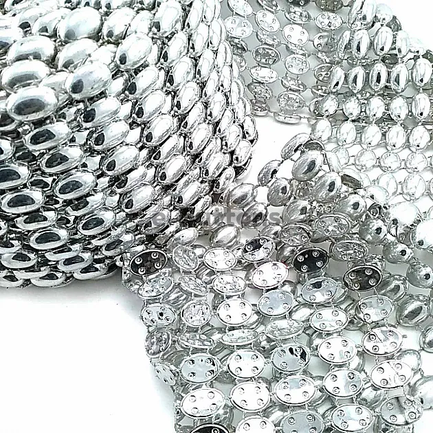 Silver Color Plastic Ribbon Ornament SRT0001 Silver Color Plastic Ribbon Ornament SRT0001