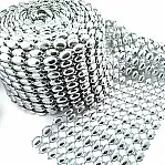Silver Color Plastic Ribbon Ornament SRT0001