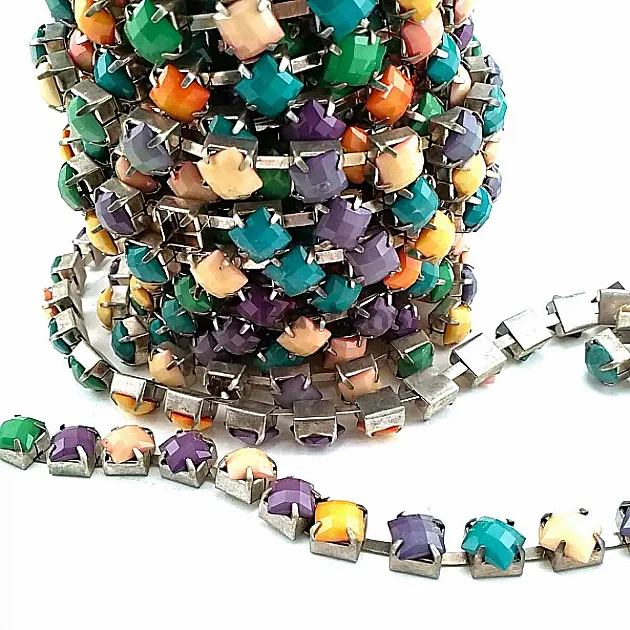 Colored Stone Ribbon Chain SRT0010 Colored Stone Ribbon Chain SRT0010