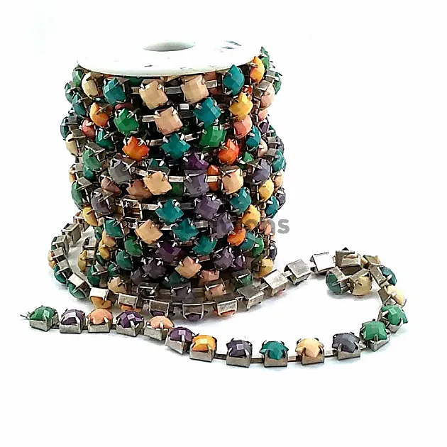 Colored Stone Ribbon Chain SRT0010 Colored Stone Ribbon Chain SRT0010