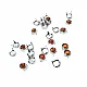 Turuncu Taşlı 4 Bacaklı 8 mm Pirinç Trok (250 Ad/Paket) TR0002