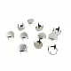 Ornament Stud 9.50 mm Flat Coin Shaped Four Prong Brass Stud (250 Pcs/Pack) TR0006