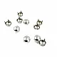 Slightly Convex Ornamental Prong Studs Brass 8.50 mm 4-legged (250 Pcs/Pack) TR0011