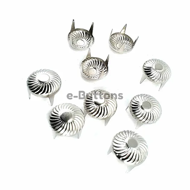 9,5 mm Punk Spikes Spots Studs Swirl Pattern ( 250 Pcs/ Packet ) TR0030