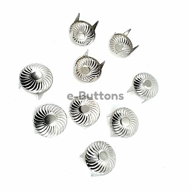 9,5 mm Punk Spikes Spots Studs Swirl Pattern ( 250 Pcs/ Packet ) TR0030
