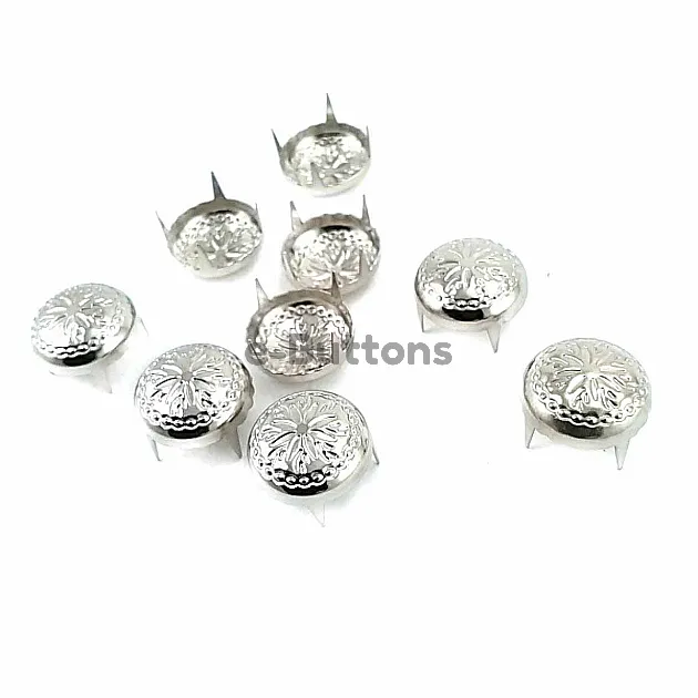 Prong Trok 12.5 mm Patterned 4 Legged Metal (250 pcs / Package) TR0031