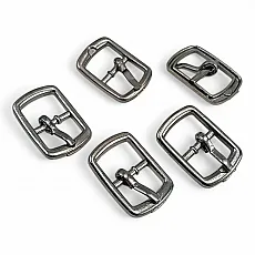 Shoe Buckle 0,40 " - 1 cm Metal Center Bar Buckle With Pin T0042