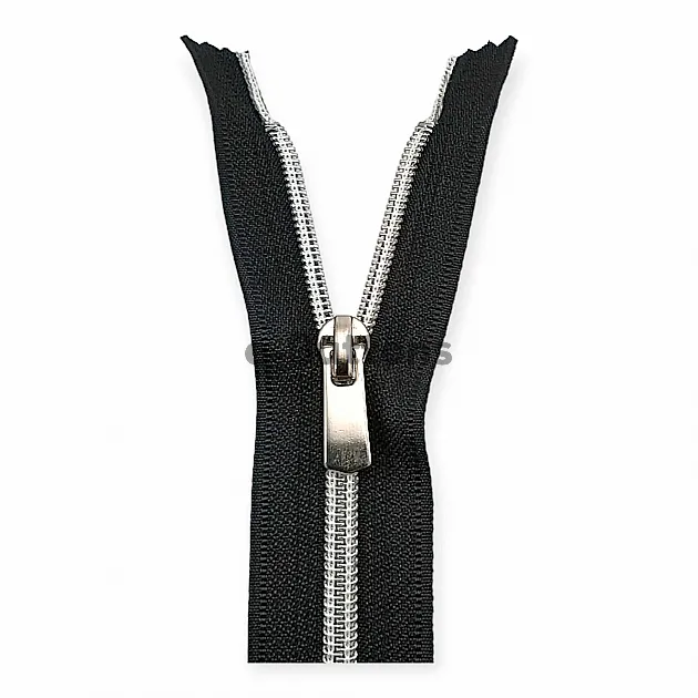 Nylon Coil Zipper 20 cm #5 7,90" Metallic Teeth Jacket Zipper Close End ZPSM0020T10 Nylon Coil Zipper 20 cm #5 7,90" Metallic Teeth Jacket Zipper Close End ZPSM0020T10