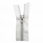 Nylon Coil Zipper 60 cm #5 23,62" Metallic Teeth Jacket Zipper Open End - Separeted ZPSM0060T10