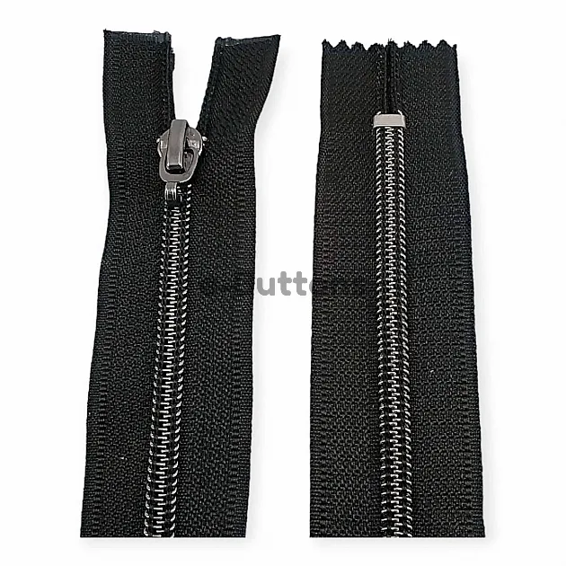 Naylon Fermuar 100 cm Tip 10 Metalik Diş Rengi Açık Uçlu - Separe ZPSM0100T10 Naylon Fermuar 100 cm Tip 10 Metalik Diş Rengi Açık Uçlu - Separe ZPSM0100T10