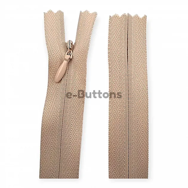 60 cm 23.60" Hidden Zipper Cloth Cream 362 Closed End ZP6013PROMO 60 cm 23.60" Hidden Zipper Cloth Cream 362 Closed End ZP6013PROMO