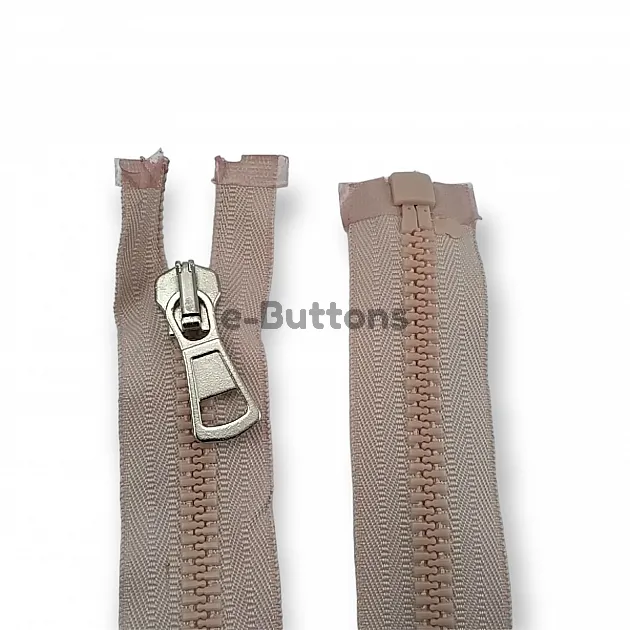 80 cm Kemik Fermuar Metal Diş Görünümlü T9 Açık Uçlu - Separe ZPK0080T9MG