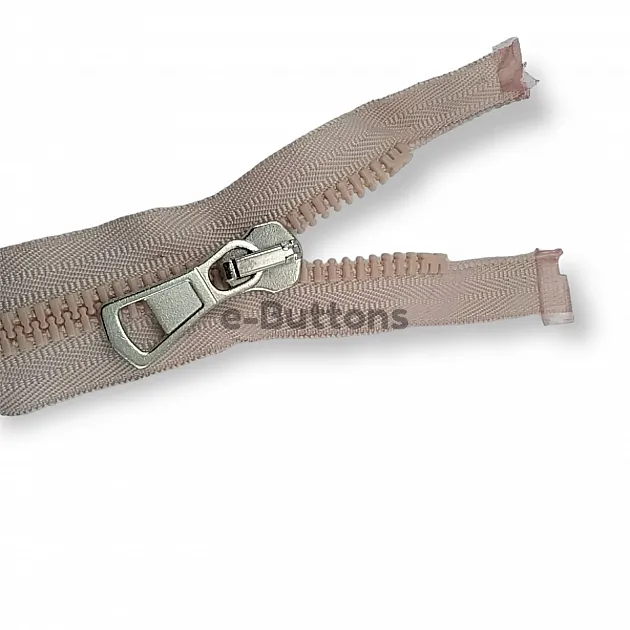 80 cm Kemik Fermuar Metal Diş Görünümlü T9 Açık Uçlu - Separe ZPK0080T9MG