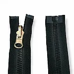 80 cm Kemik Fermuar Metal Diş Görünümlü T9 Açık Uçlu - Separe ZPK0080T9MG