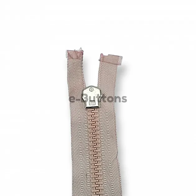 80 cm Kemik Fermuar Metal Diş Görünümlü T9 Açık Uçlu - Separe ZPK0080T9MG