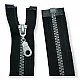Chunky Plastic Jacket Zipper 80 cm #5 31,50" Metalized Teeth Open End Separated ZPK0080T5K