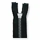 Chunky Plastic Jacket Zipper 80 cm #5 31,50" Metalized Teeth Open End Separated ZPK0080T5K