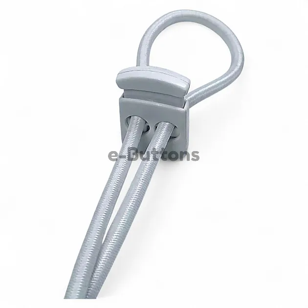 Plastic Stopper Two Hole 6 mm Hole Diameter Top Press - Rectangular Model H002301