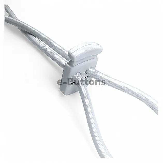 Plastic Stopper Two Hole 6 mm Hole Diameter Top Press - Rectangular Model H002301