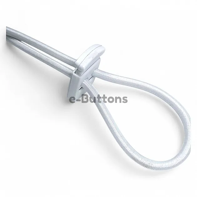 Plastic Stopper Two Hole 6 mm Hole Diameter Top Press - Rectangular Model H002301
