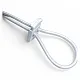 Plastic Stopper Two Hole 6 mm Hole Diameter Top Press - Rectangular Model H002301