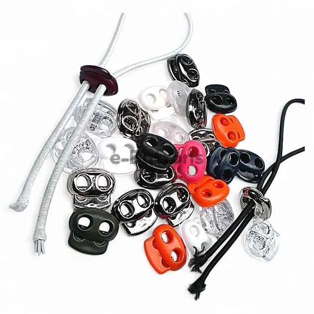 Plastic Stopper Two Hole 6 mm Hole Diameter Top Press - Moon Model Stopper H002807