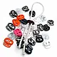 Plastic Stopper Two Hole 6 mm Hole Diameter Top Press - Moon Model Stopper H002807
