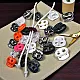 Plastic Stopper Two Hole 6 mm Hole Diameter Top Press - Moon Model Stopper H002807