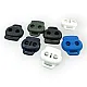 Plastic Stopper Two Hole 4 mm Hole Diameter Top Press - Bottom Bridge H003001